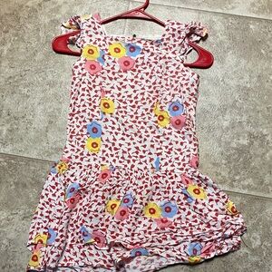 Matilda Jane Floral Kids Dress - Red, Yellow, Blue